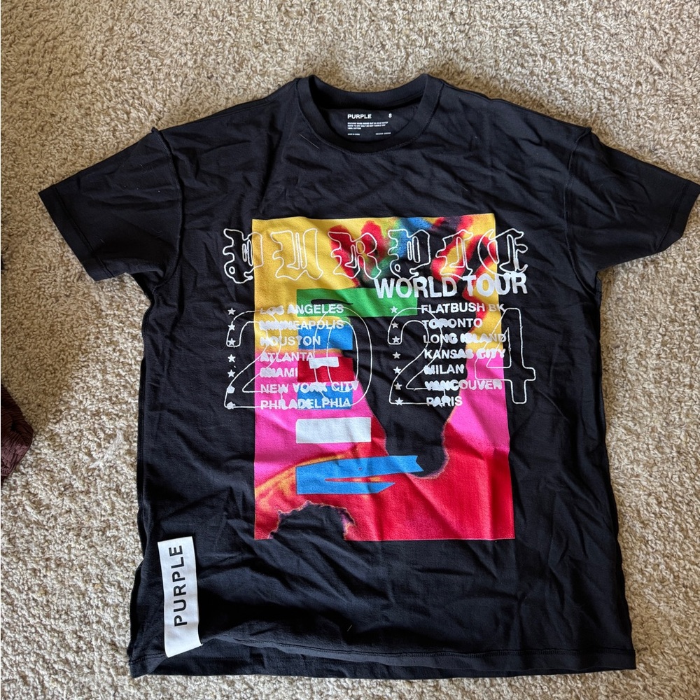 Purple Brand World Tour Black Shirt